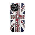 union jack studded phone case